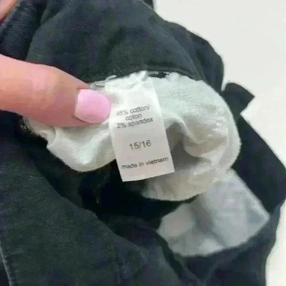 Maurice’s Black Cotton Shorts Size 15/16 Item # 6F Worn once - Picture 4 of 5